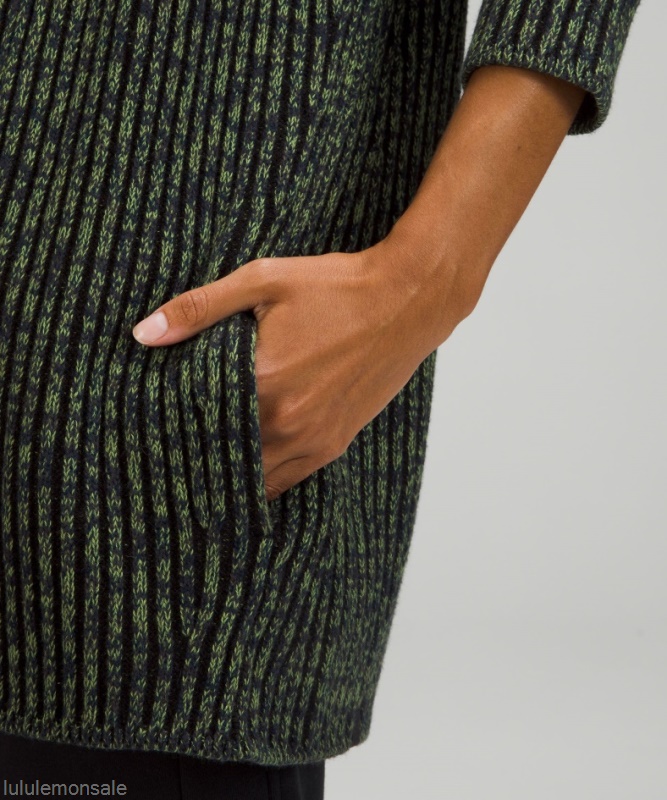 Lululemon Damen DELULU470 | Grünes Laub Pullover Aus Baumwoll-kaschmir-gemisch